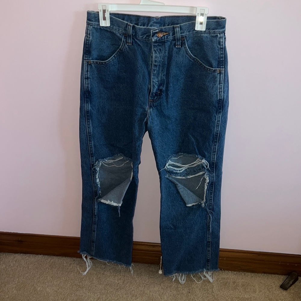 rustlers ankle length jeans